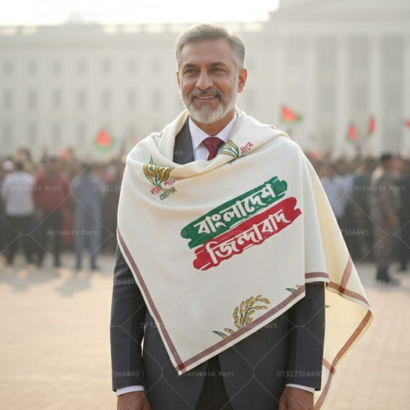 বি এন পি - ধানের শীষের সাদা শাল